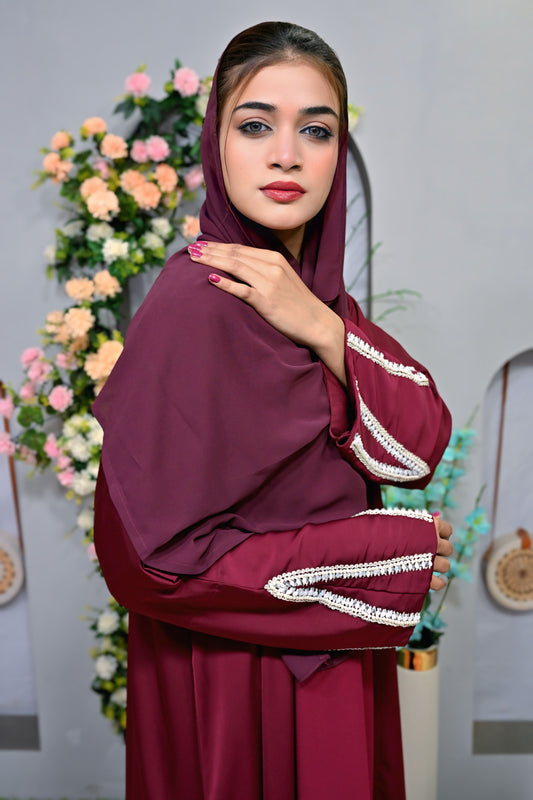 Ruby Elegance Abaya