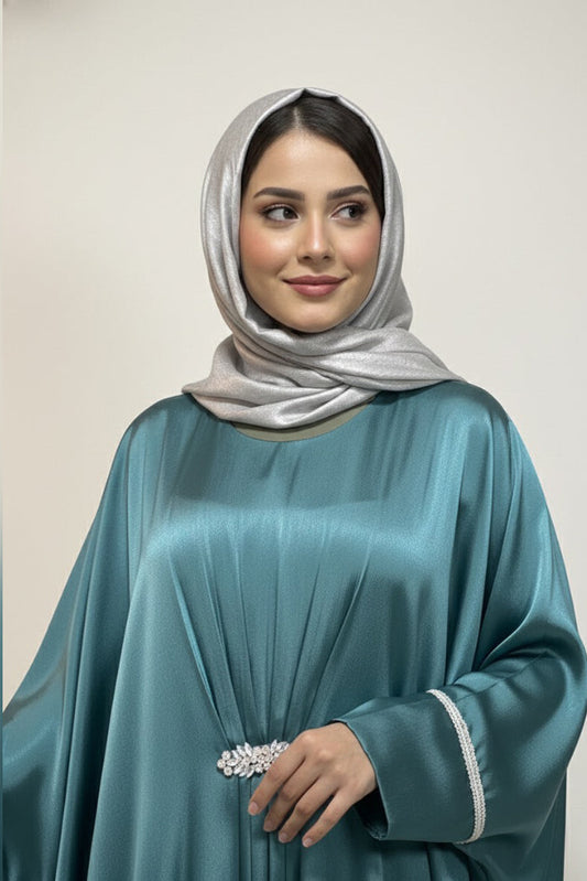 Emerald Grace Silk Kaftan