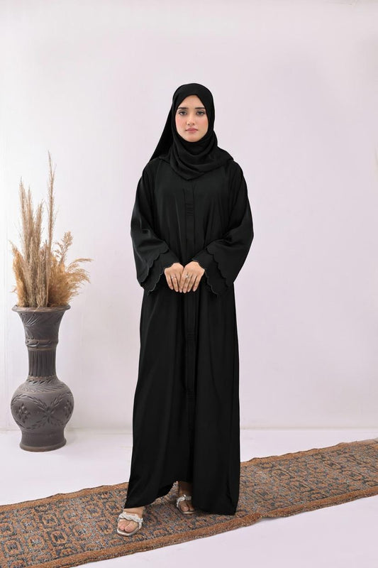 Menna Black Abaya with Hijab