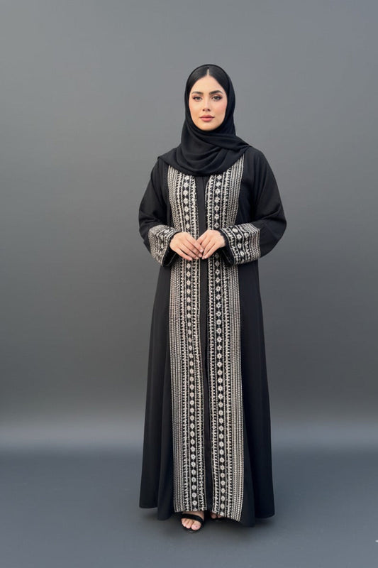 Wadiha skin Embroidered Abaya