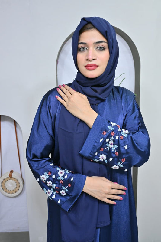 Midnight Flora Abaya