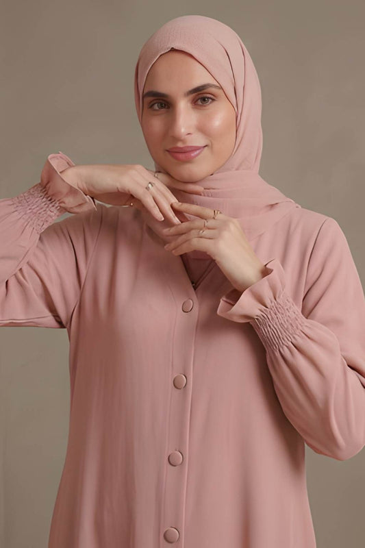 Petal Abaya With Hijab