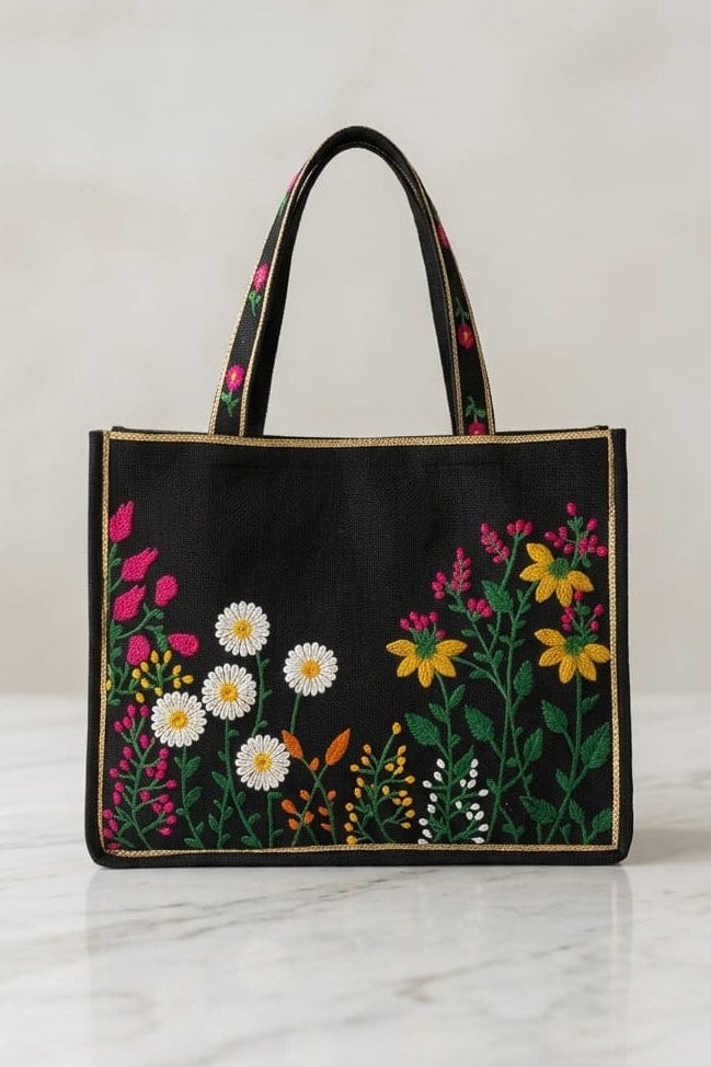 Pink Floral Totebag