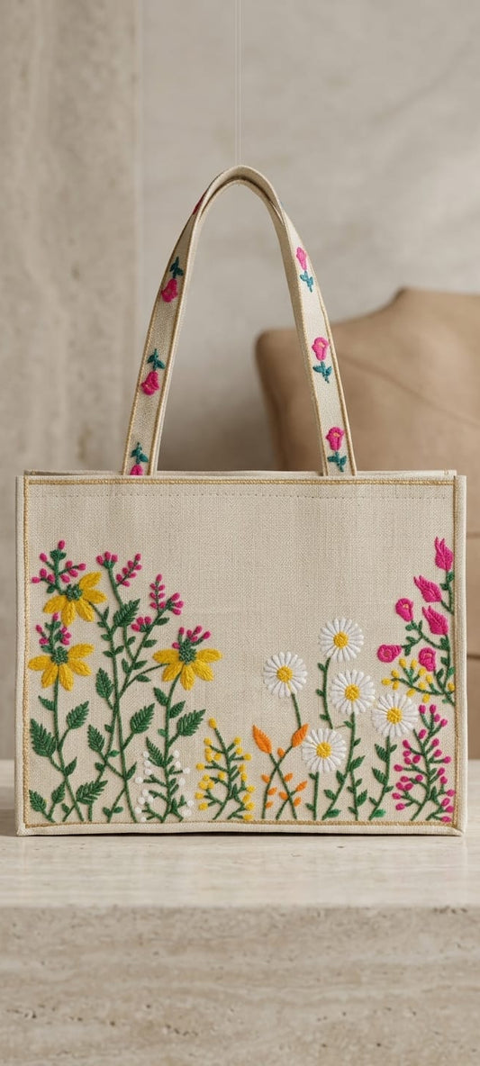 Daisy Meadow Tote Bag