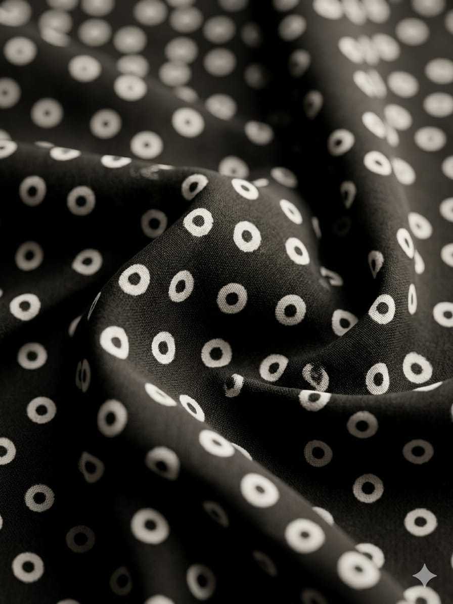 Noor Circle Print Namaz Chaddar – Black