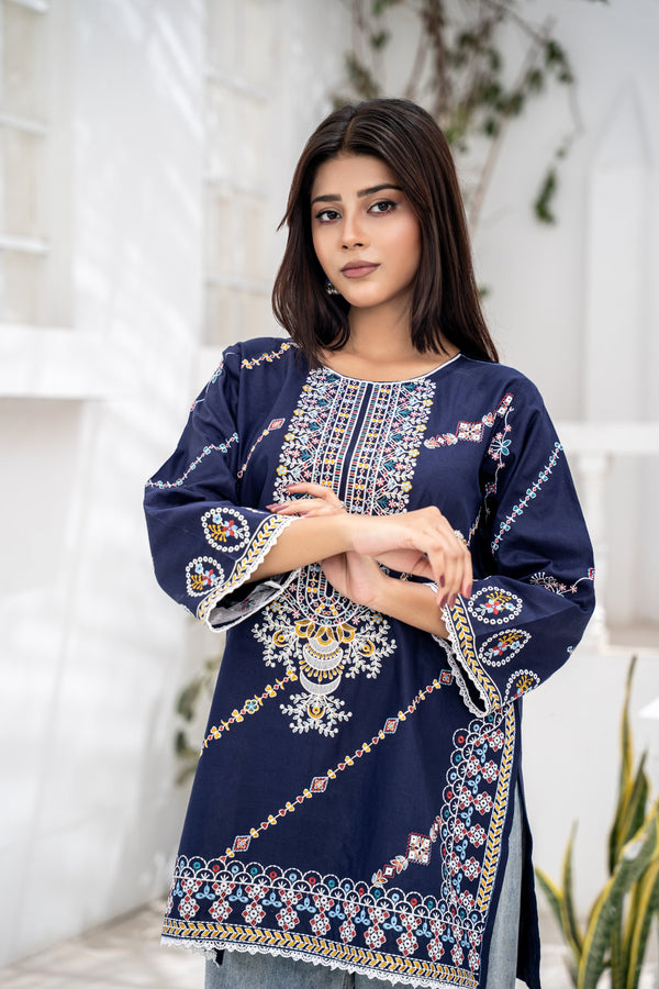 EMBROIDERED SHORT KURTI