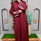 Ruby Elegance Abaya