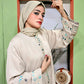 Ivory Bloom Embroidered Abaya