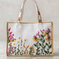 Royal Blue  Embroidered Tote Bag