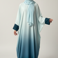 DOUBLE TONE MINT ABAYA