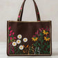 Royal Blue  Embroidered Tote Bag