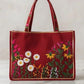 Royal Blue  Embroidered Tote Bag