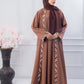 AQSA Beige Abaya with hijab
