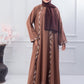 AQSA Beige Abaya with hijab