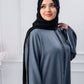Azure Grace Abaya with hijab