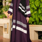 Royal Stripe  Abaya With Hijab