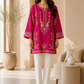 Memona Olive Green Embroidered Short Kurti