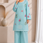 Aura Max Olive Green Embroidered 2-Piece Suit