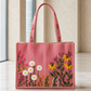 Pink Floral Totebag