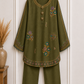 Ayesha Mahroon Embroidered 2-Piece Suit