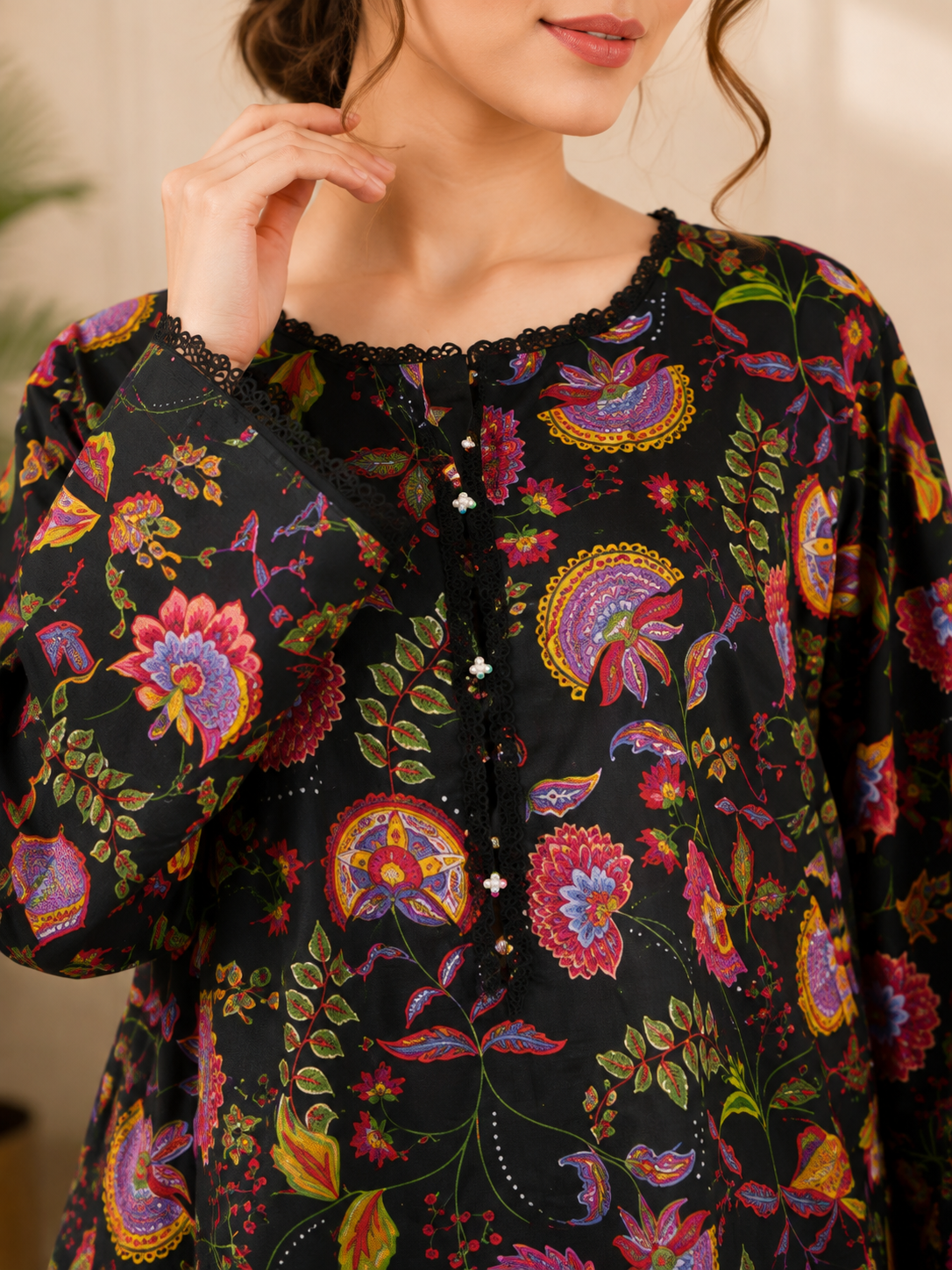 Elif Printed  2-Piece Suit