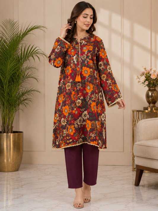 Ayesha Printed  2-Piece Suit