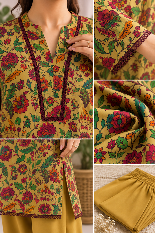 Shifa Printed  2-Piece Suit