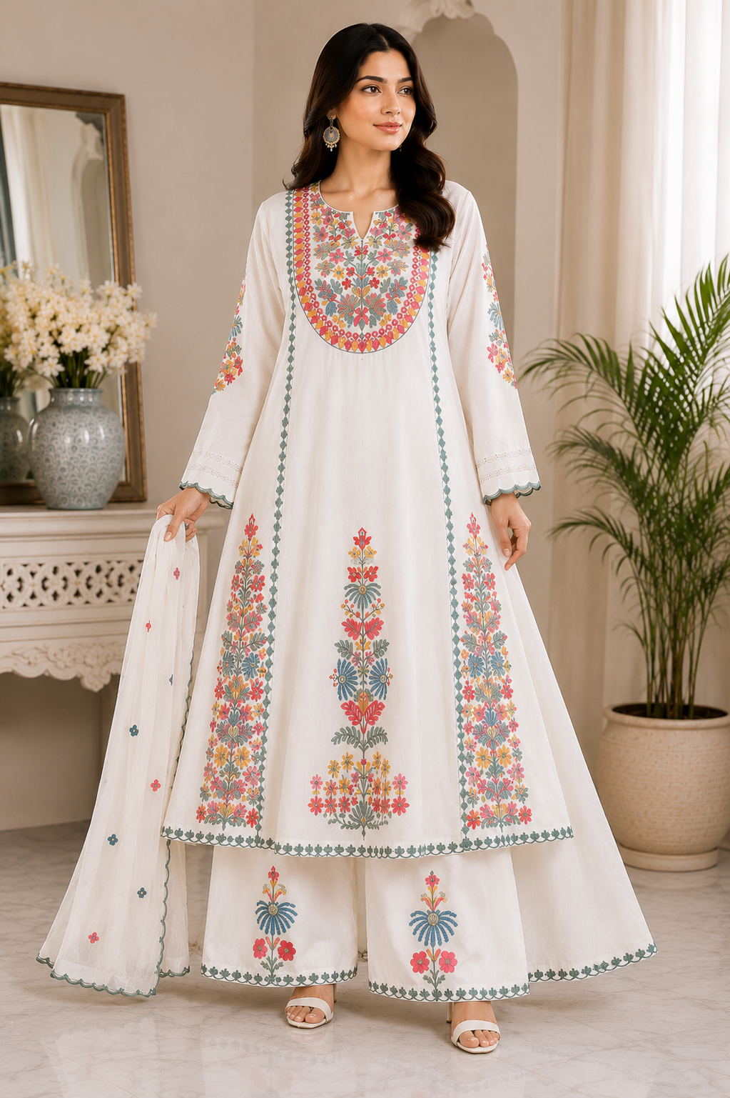 ELEGANT WHITE 3 PIECE SUITS