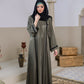 Zaynah Olive Shimmer Abaya