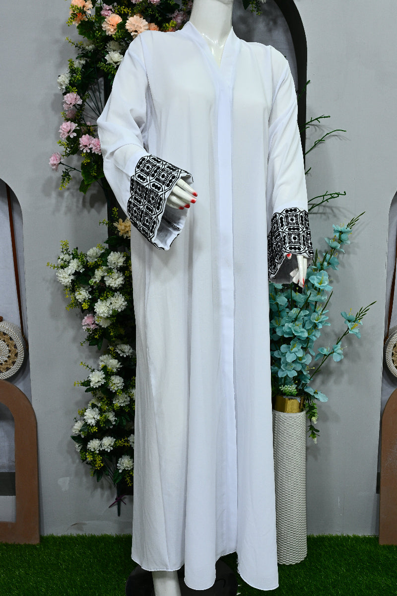 WHITE PARI ABAYA