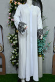 WHITE PARI ABAYA
