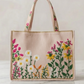 Royal Blue  Embroidered Tote Bag