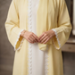 Butter Yellow Court Style Abaya