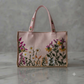 Olive Green Emberiodery Tote Bag