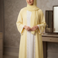 Butter Yellow Court Style Abaya