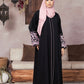 FLORAL NOIR ABAYA with HIJAB