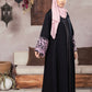 FLORAL NOIR ABAYA with HIJAB