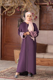 Lilac Luxe Abaya with Hijab