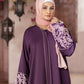 Lilac Luxe Abaya with Hijab