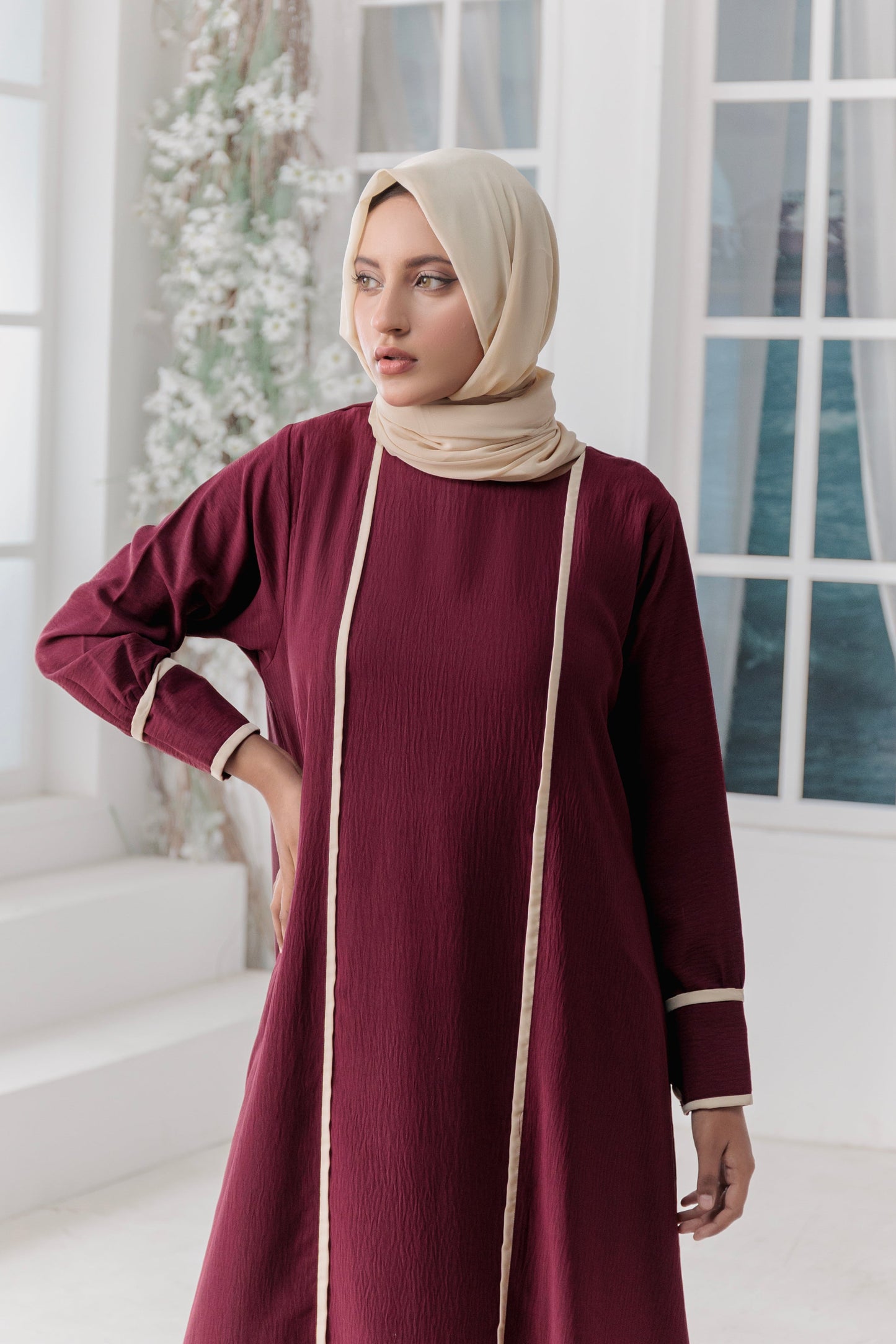 Rima Abaya with Hijab