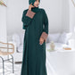 Emerald Charm Abaya with Hijab