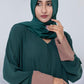 Emerald Charm Abaya with Hijab