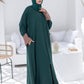 Emerald Charm Abaya with Hijab