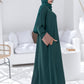 Emerald Charm Abaya with Hijab