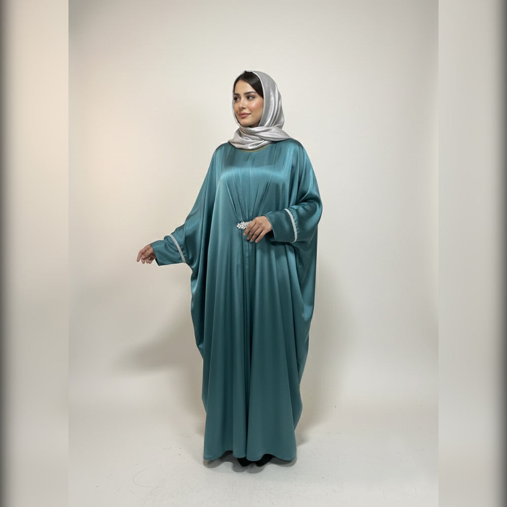 Emerald Grace Silk Kaftan