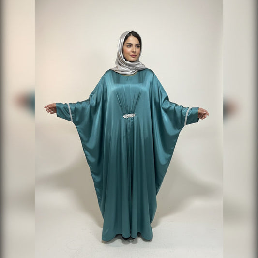 Emerald Grace Silk Kaftan
