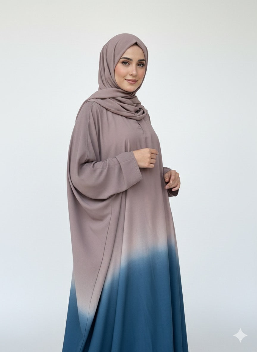 Double Shaded Kaftan Abaya