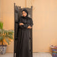 Black Wave Abaya