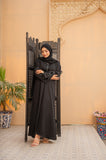 Black Wave Abaya