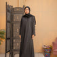 Black Wave Abaya